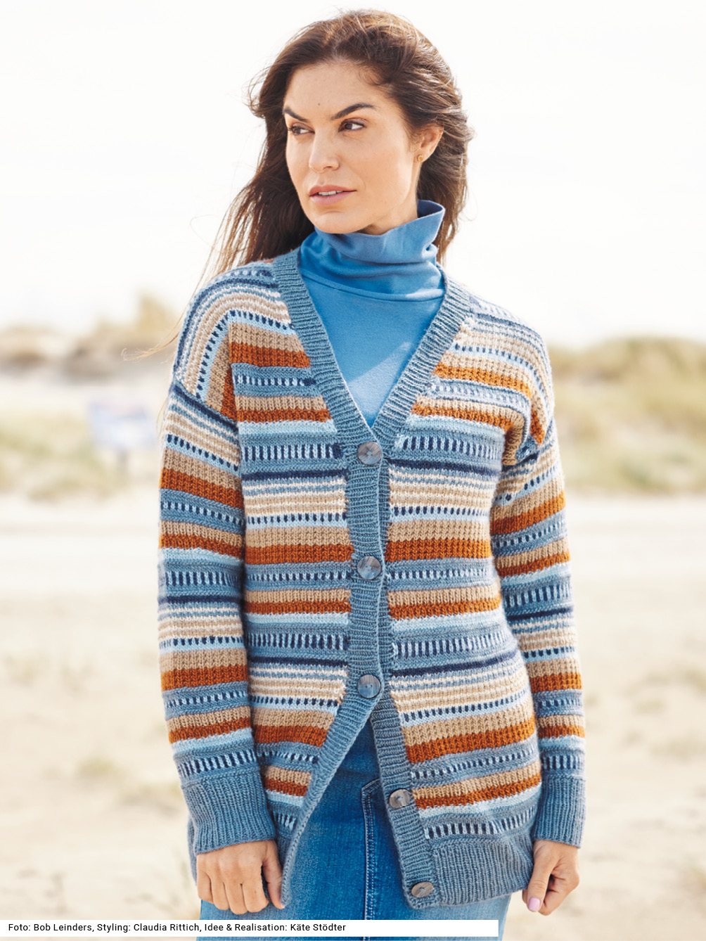 Strickset - Cardigan im Mustermix aus SABRINA