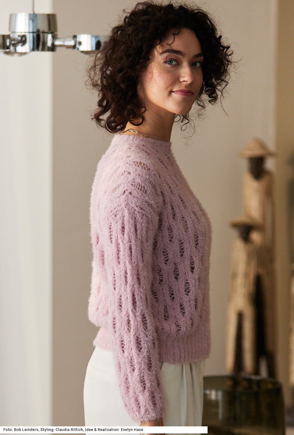 Strickset - Pullover mit Ajourzopfmuster aus Sabrina