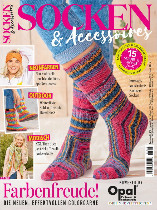 Socken & Accessoires TZ 001 - Farbenfreude! - Die neuen, effektvollen Colorgarne