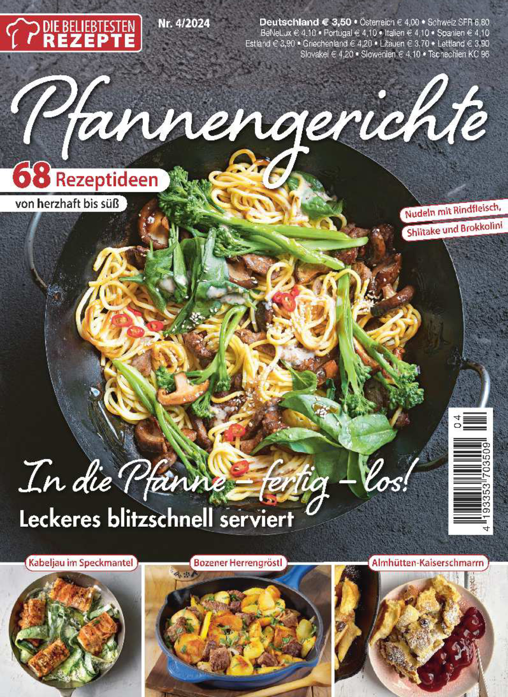 Die beliebtesten Rezepte 4/2024 - Pfannengerichte