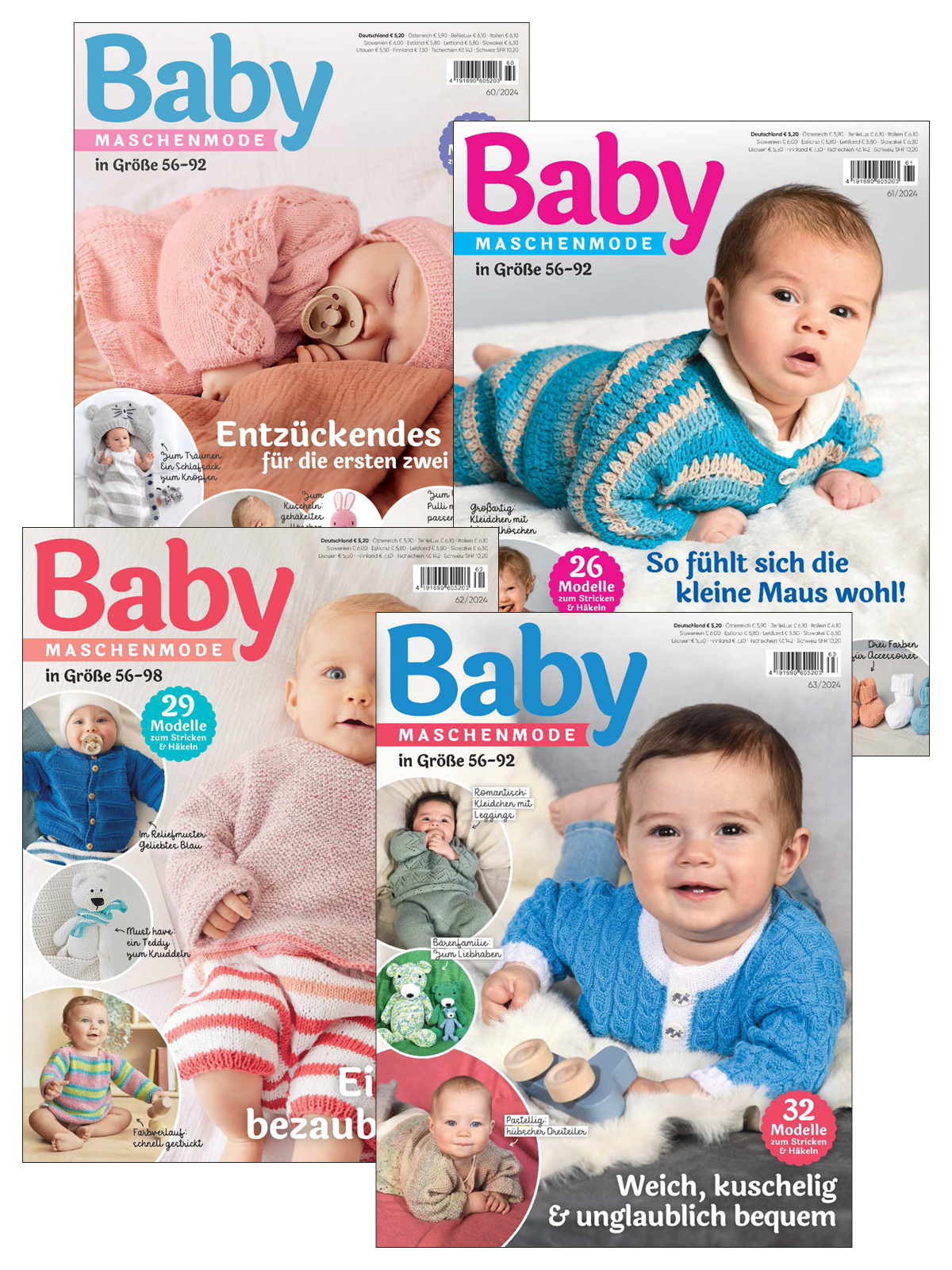 BABY MASCHENMODE E-Paper Archiv 2024 - alle Ausgaben als E-Paper Sparpaket