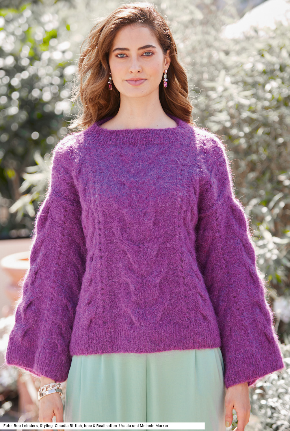 Strickset - Pulli mit Zopfmuster aus Sabrina