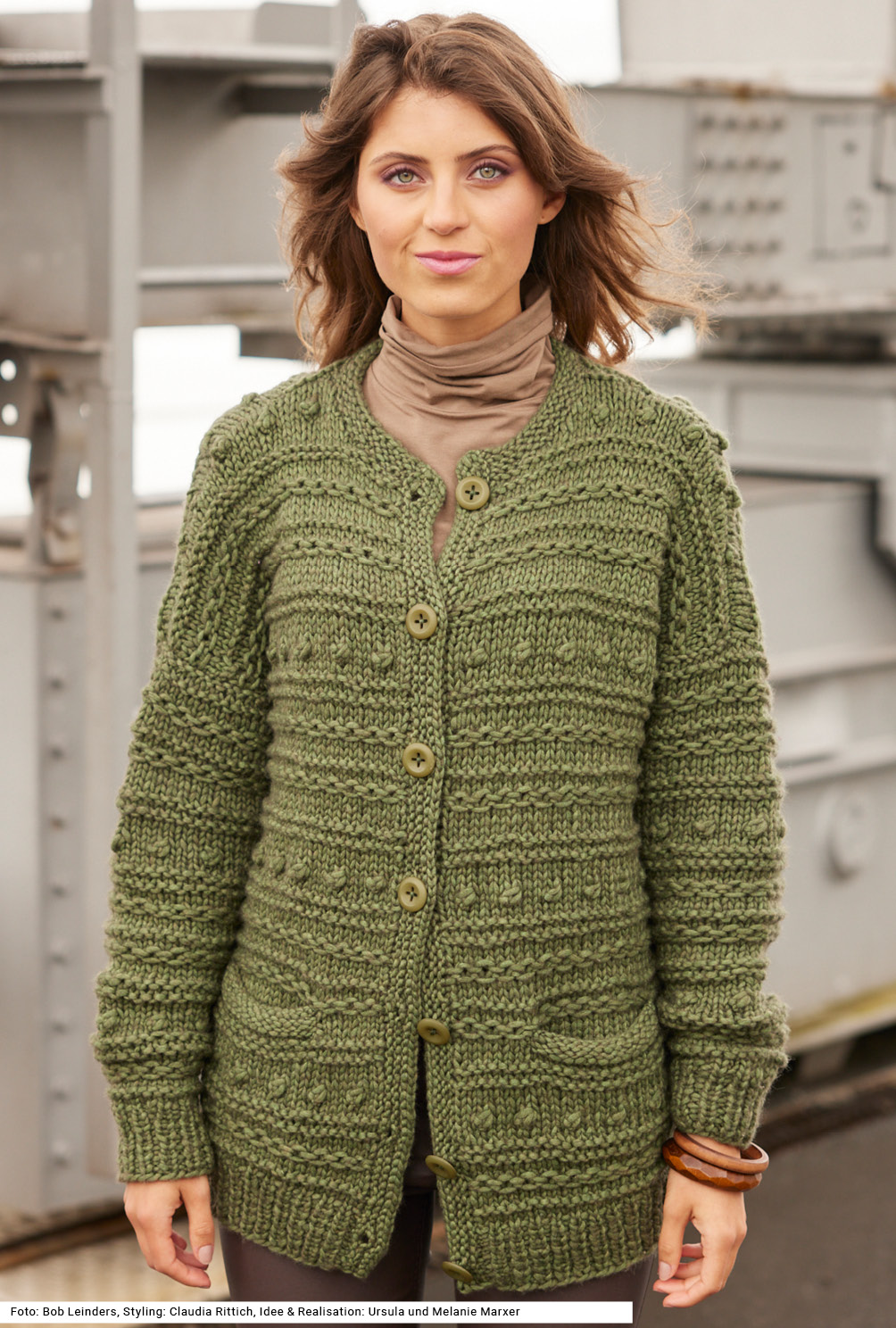 Strickset - Jacke mit Strukturmuster aus Sabrina