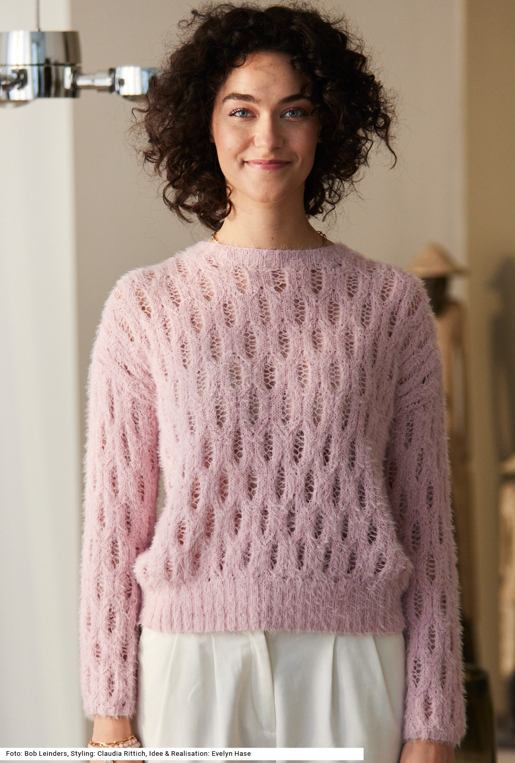 Strickset - Pullover mit Ajourzopfmuster aus Sabrina